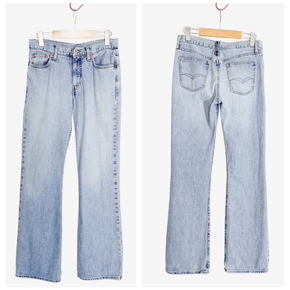 Vintage Y2K Faded Light Wash Low Rise Jeans by REPLAY / Made in Italy / Small - Picture 8 of 11